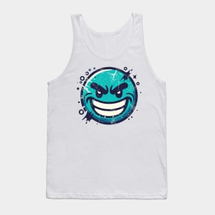 Cartoon Smiling Face Tank Top